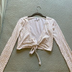 Princess Polly tie-front floral top